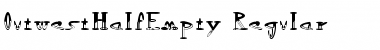 Download OutwestHalfEmpty Regular Font Title Preview