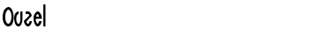 Download Ouzel Normal Font Title Preview