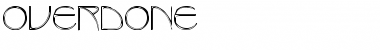 Download Overdone 1 Regular Font Title Preview