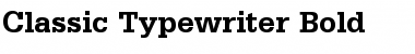 Download Classic Typewriter Bold Font Title Preview