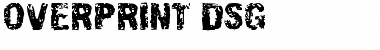 Download Overprint DSG Regular Font Title Preview