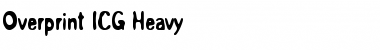Download Overprint ICG Heavy Font Title Preview