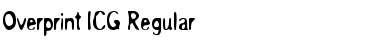 Download Overprint ICG Regular Regular Font Title Preview