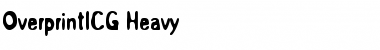 Download OverprintICG Heavy Font Title Preview