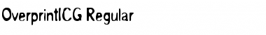 Download OverprintICG Regular Font Title Preview