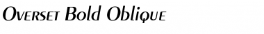 Download Overset Bold-Oblique Font Title Preview