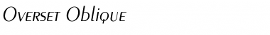 Download Overset Oblique Font Title Preview