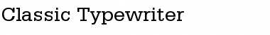 Download Classic Typewriter Regular Font Title Preview