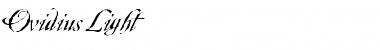 Download Ovidius Light Font Title Preview