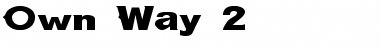Download Own Way 2 Regular Font Title Preview