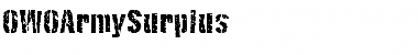 Download OWOArmySurplus Regular Font Title Preview