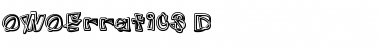 Download OWOErratic3-D Regular Font Title Preview