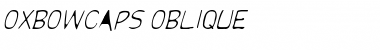 Download OxbowCaps Oblique Font Title Preview