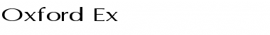 Download Oxford Ex Regular Font Title Preview