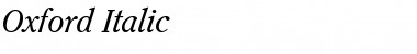Download Oxford Italic Font Title Preview