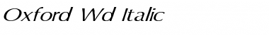 Download Oxford Wd Italic Italic Font Title Preview