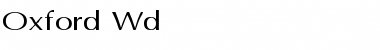 Download Oxford Wd Regular Font Title Preview