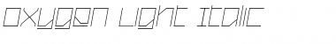 Download Oxygen Light Italic Font Title Preview