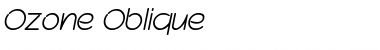 Download Ozone Oblique Font Title Preview