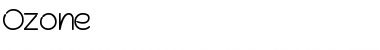 Download Ozone Normal Font Title Preview