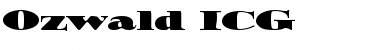 Download Ozwald ICG Regular Font Title Preview
