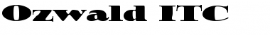 Download Ozwald ITC Regular Font Title Preview