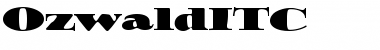Download OzwaldITC Regular Font Title Preview