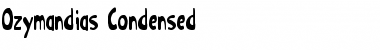 Download Ozymandias Condensed Condensed Font Title Preview