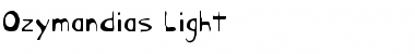Download Ozymandias Light Light Font Title Preview
