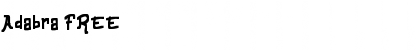 Download Adabra FREE Regular Font Title Preview