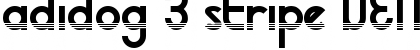 Download adidog 3 stripe DEMO Regular Font Title Preview