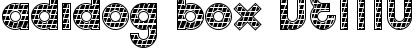 Download adidog box DEMO Regular Font Title Preview