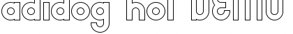 Download adidog hol DEMO Regular Font Title Preview