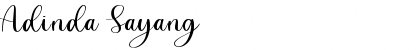 Download Adinda Sayang Regular Font Title Preview