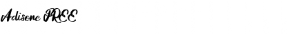 Download Adisone FREE Regular Font Title Preview