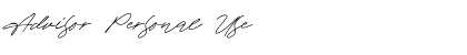 Download Advisor Personal Use Regular Font Title Preview