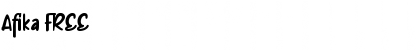 Download Afika FREE Regular Font Title Preview