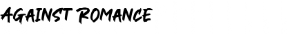 Download Against Romance Regular Font Title Preview