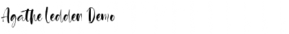 Download Agathe Ledden Demo Regular Font Title Preview