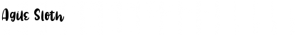 Download Agile Sloth Regular Font Title Preview