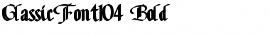 Download ClassicFont104 Bold Font Title Preview