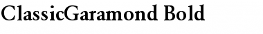 Download ClassicGaramond Bold Font Title Preview