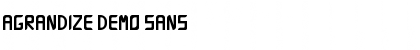 Download Agrandize Demo Sans Regular Font Title Preview