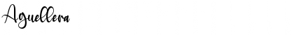 Download Aguellera Regular Font Title Preview