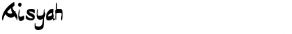 Download Aisyah Regular Font Title Preview
