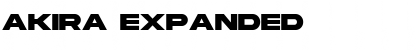 Download Akira Expanded Super Bold Font Title Preview