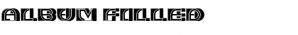Download Album Filled Regular Font Title Preview
