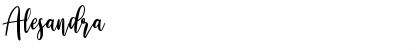 Download Alesandra Regular Font Title Preview