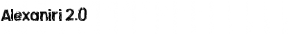 Download Alexaniri 2.0 Regular Font Title Preview