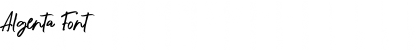 Download Algenta Font Regular Font Title Preview